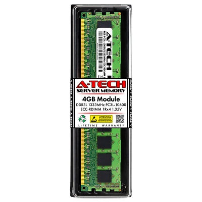 IBM 43X5313 - 4GB (1*4GB) 1RX4 PC3L-10600R DDR3-1333MHZ VLP RDIMM - Refurbished
