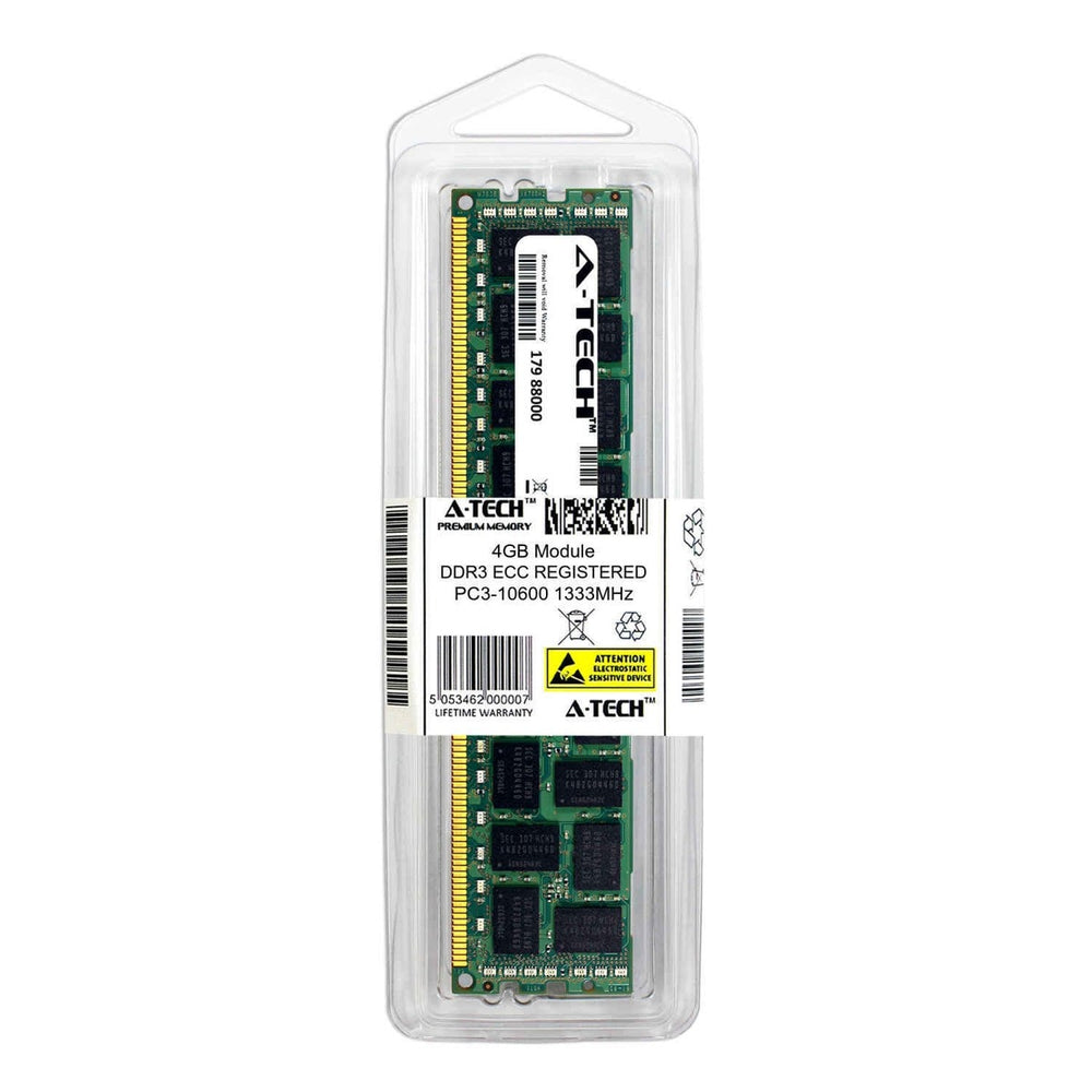 IBM 44T1483 - 4GB (1*4GB) 2RX4 PC3-10600R DDR3-1333MHZ RDIMM - Refurbished