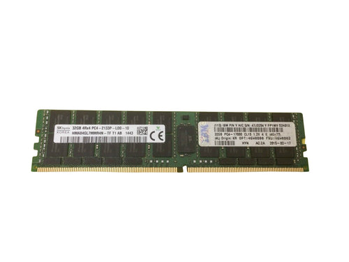 IBM 46W0800 - 32GB (1*32GB) 4RX4 PC4-17000P-L DDR4-2133MHZ LRDIMM - Refurbished