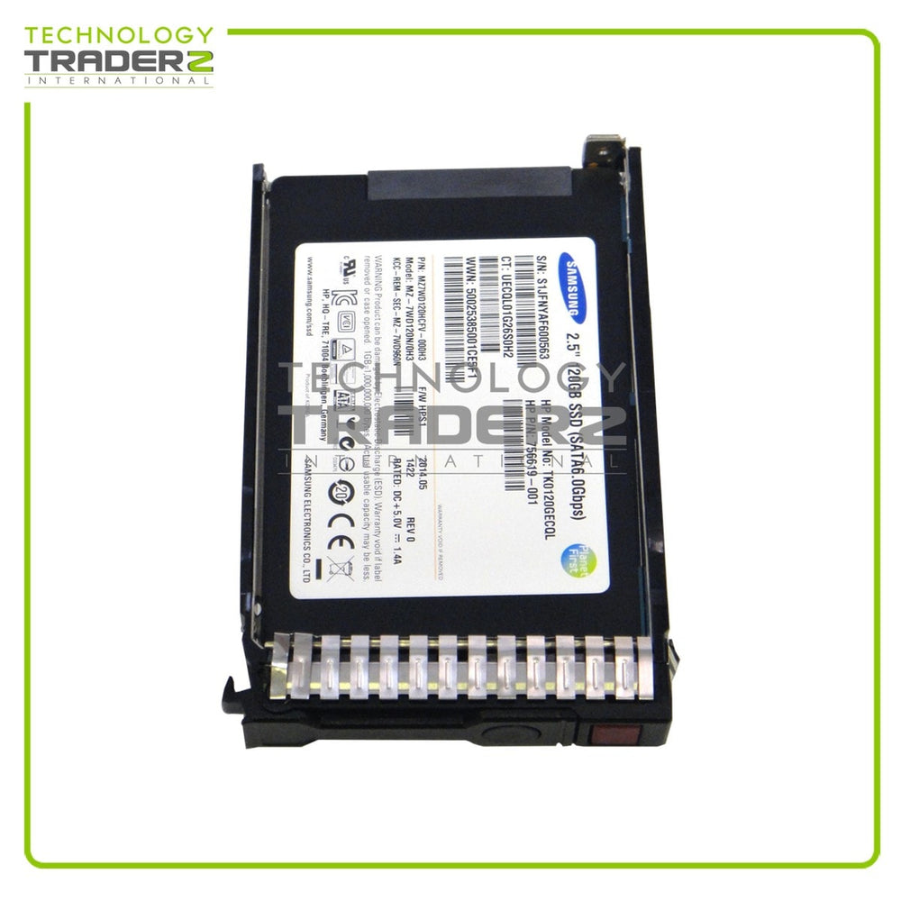 HP 756621-B21 - 120GB 6G 2.5INCH VE SC SATA SSD - Refurbished