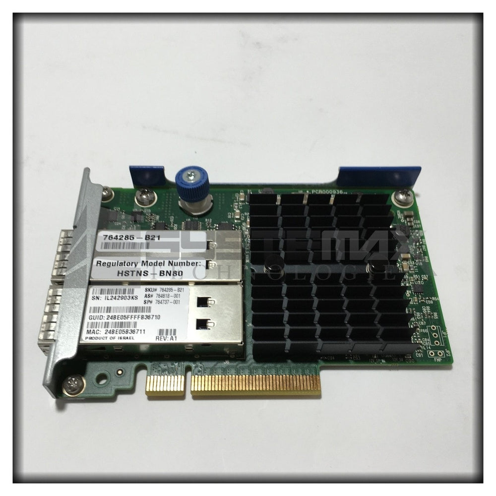 HP 764285-B21 - HP INFINIBAND 10GB/40GB DUAL-PORT 544+FLR-QSFP ADAPTER - New