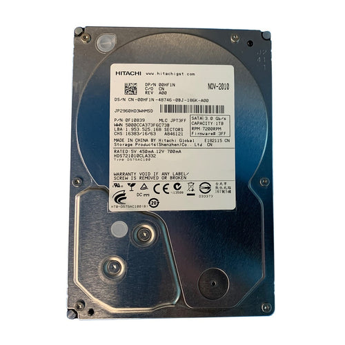 HITACHI HDS721010CLA332 - 1TB 7.2K 3.5Inch SATA HDD - Refurbished