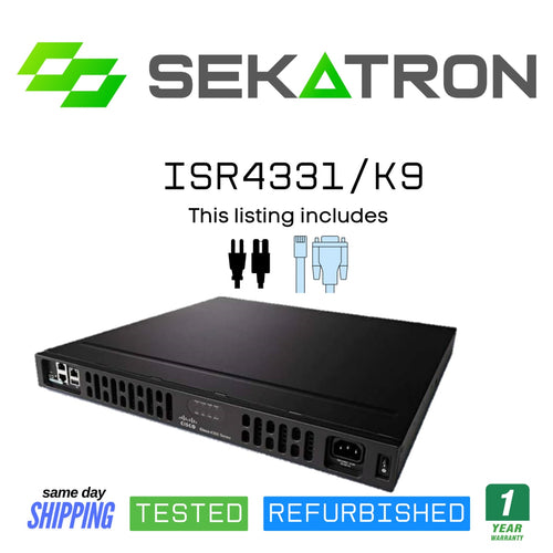 CISCO ISR4331/K9 - ISR 4331 RACK-MOUNTABLE ROUTER - Refurbished
