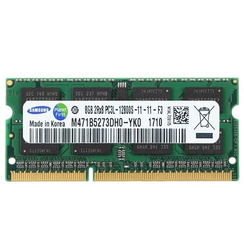 SAMSUNG M471B5173BH0-YK0 - 4GB (1*4GB) 1RX8 PC3L-12800S DDR3-1600MHZ SODIMM - Refurbished