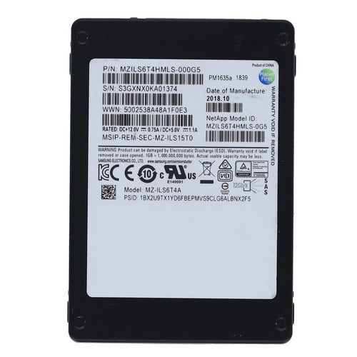 SAMSUNG MZILS6T4HMLS-000G5 - PM1635A 6.4TB 12G MU 2.5INCH SAS SSD - Refurbished