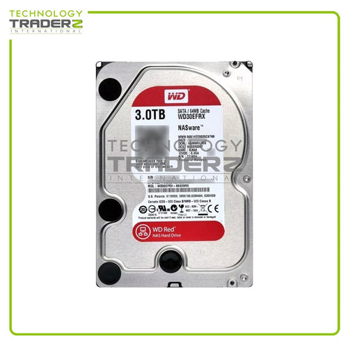 WD WD30EFRX - RED 3TB 5.4K 6G 3.5INCH SATA HDD - Refurbished