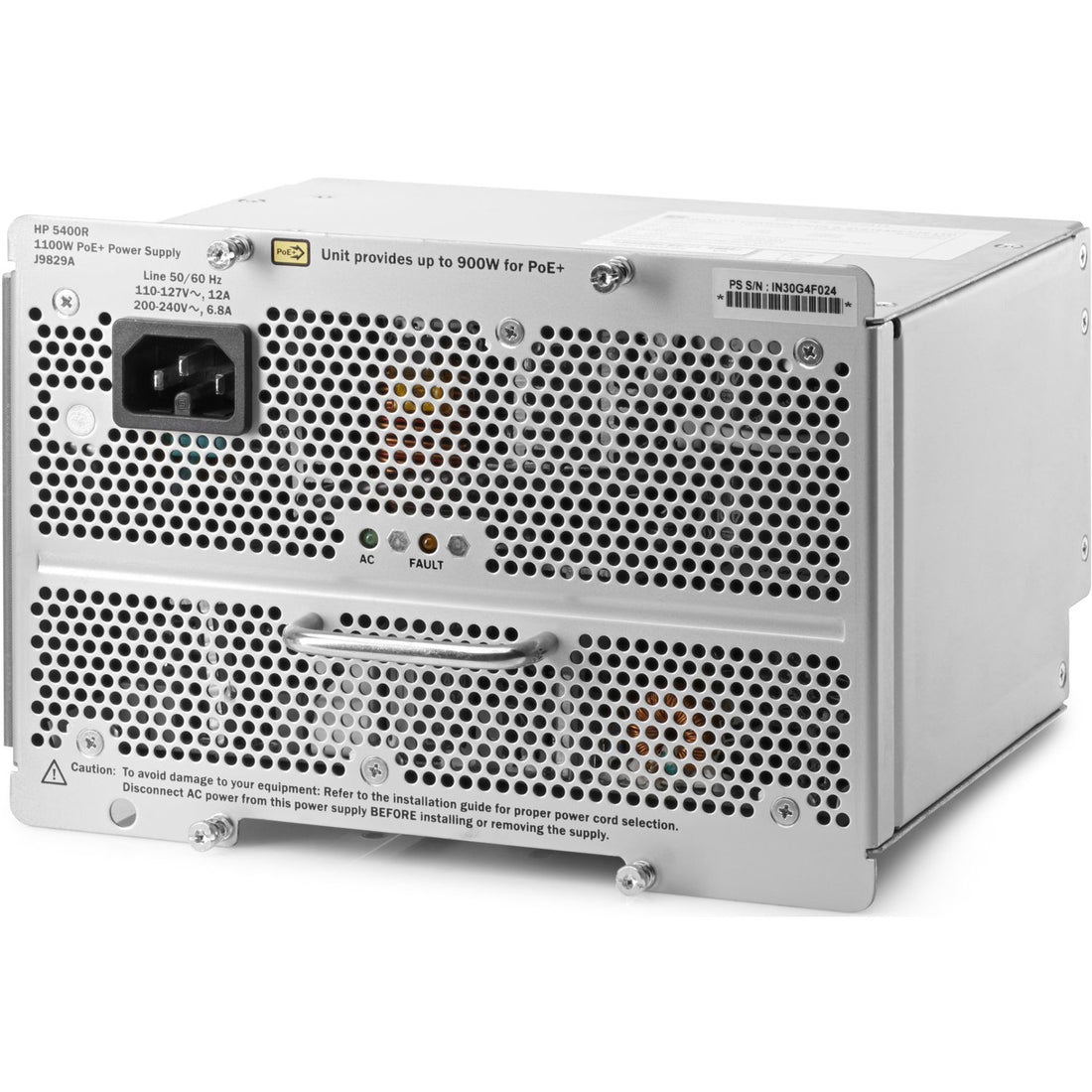 HP J9829A - 5400R 1100W POE+ ZL2 POWER SUPPLY - Refurbished