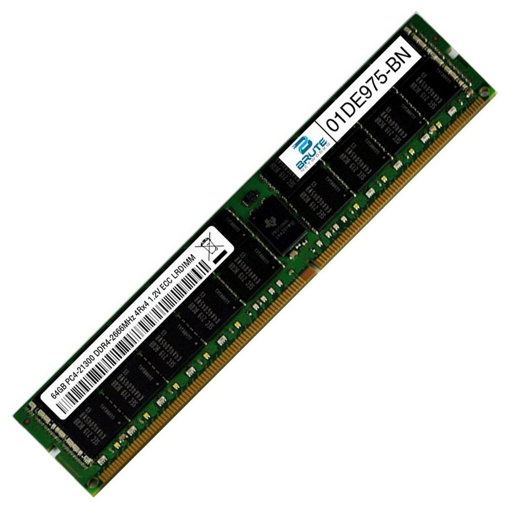 LENOVO 01DE975 - 64GB (1*64GB) 4RX4 PC4-21300V-L DDR4-2666MHZ LRDIMM - Refurbished