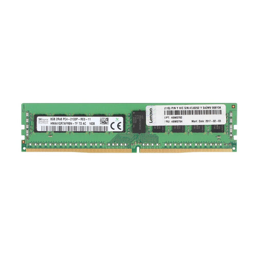 LENOVO 46W0792 - 8GB (1*8GB) 2RX8 PC4-17000P-R DDR4-2133MHZ RDIMM - Refurbished
