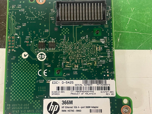 HP 615729-B21 - HP ETHERNET 1GB QUAD-PORT 366M NIC NETWORK ADAPTER CARD - New