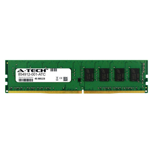 HP 854912-001 - 4GB (1*4GB) 1RX16 PC4-19200T-U DDR4-2400MHZ UDIMM - Refurbished