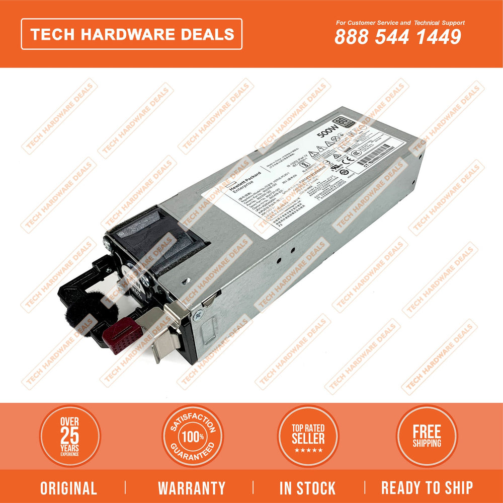 HP 865408-B21 - FLEX-SLOT HOT PLUG LOW HALOGEN 80+PLATINUM 500W PSU - Refurbished