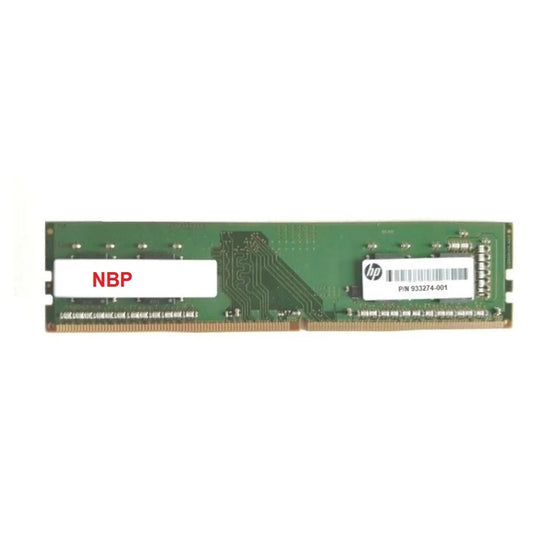 HP 933274-001 - 4GB (1*4GB) 1RX16 PC4-21300V-U DDR4-2666MHZ UDIMM - Refurbished