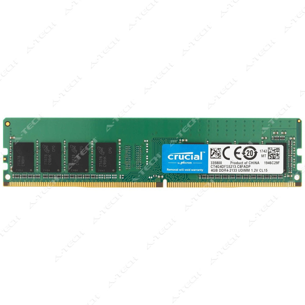 CRUCIAL CT4G4DFS8213 - 4GB (1*4GB) 1RX8 PC4-17000P-U DDR4-2133MHZ UDIMM - New