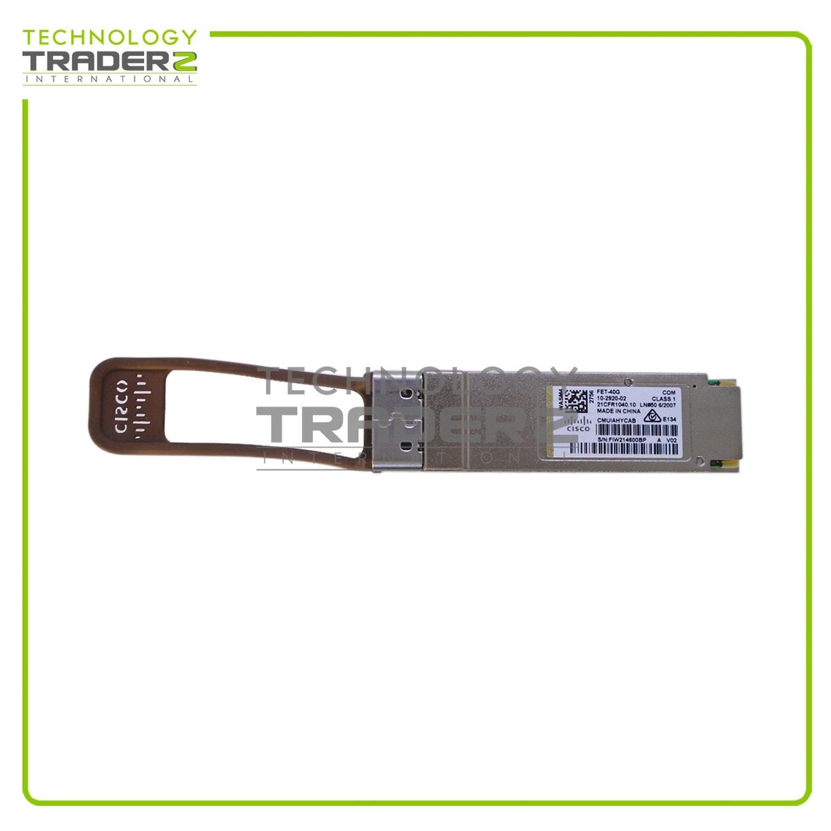 CISCO FET-40G - CISCO 40G FABRIC EXTENDER TRANSCEIVER - New — exact part-number product image