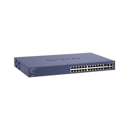 Netgear FS728TP - Prosafe 24 Port 10/100 Switch with 4 Gigabit Ports - Refurbished