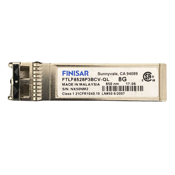 FINISAR FTLF8528P3BCV - 8G FIBRE CHANNEL (8GFC) SFP+ 150M OPTICAL TRANSCEIVER - Refurbished