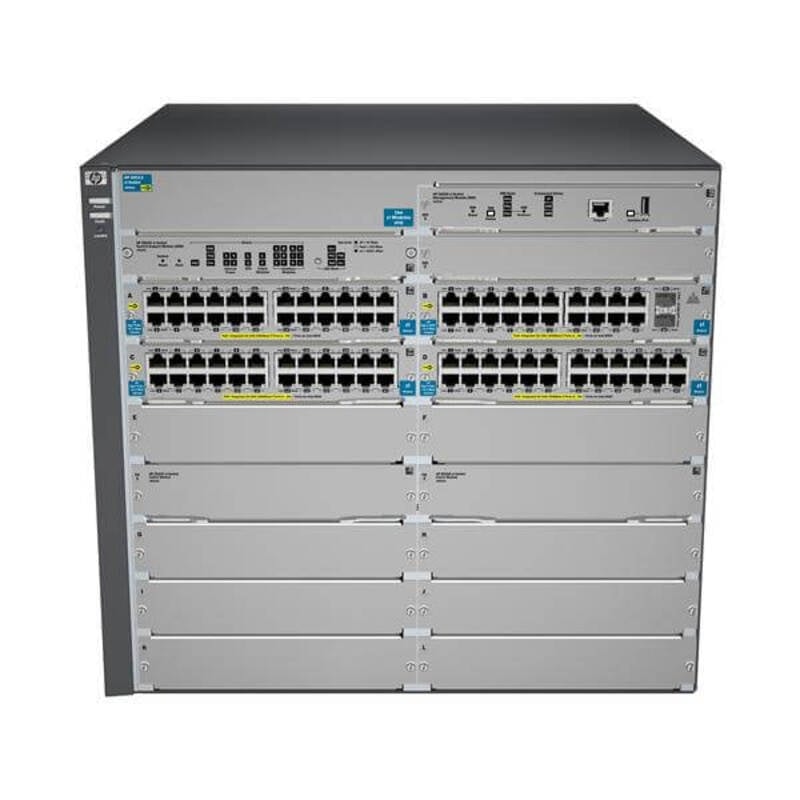 HP J9851A - ARUBA 5412R ZL2 SWITCH CHASSIS WITH FAN TRAY - Used