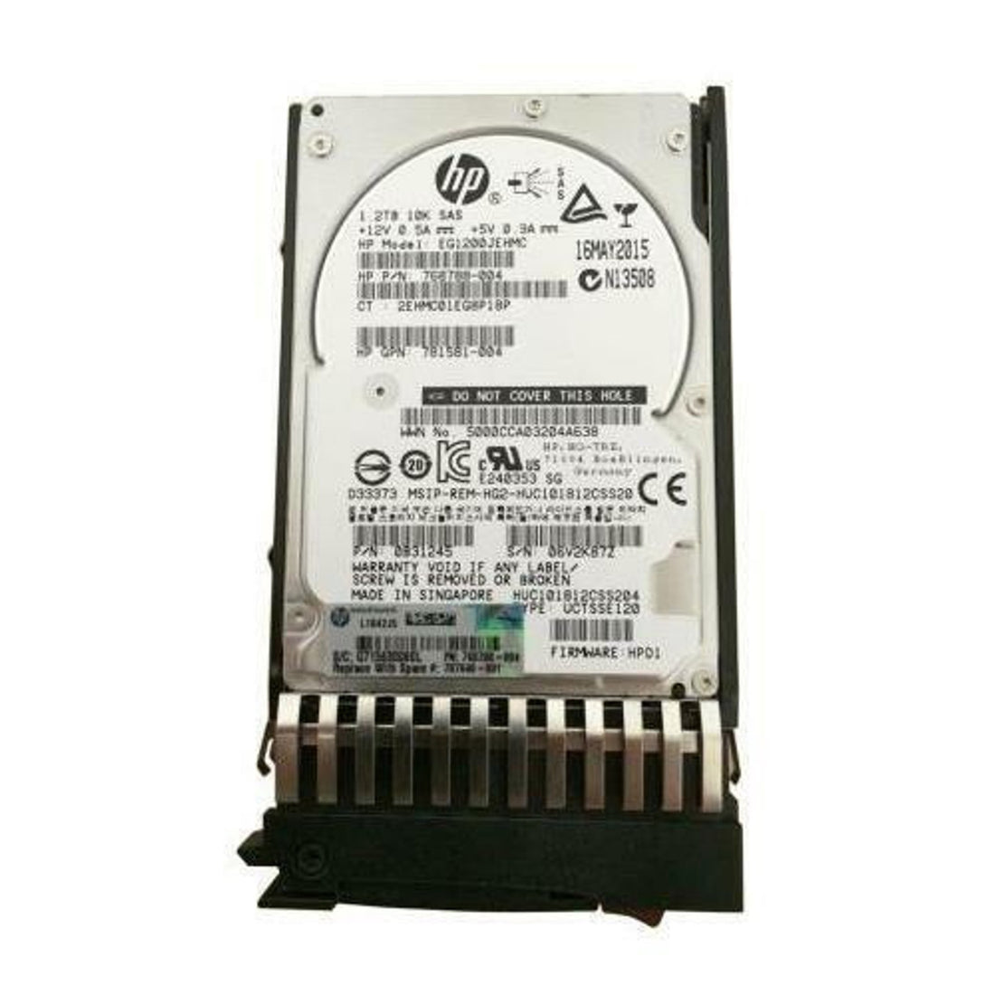HP J9F48A - MSA 1.2TB 10K 12G 2.5INCH SAS HDD - Refurbished