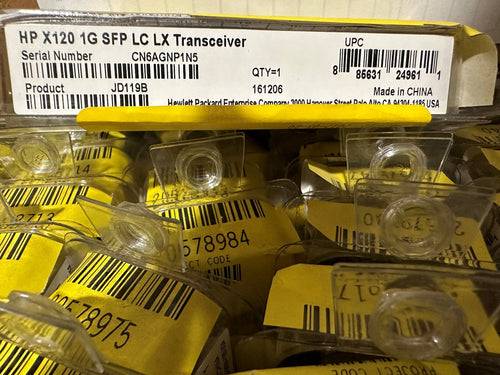 HP JD119B - HP X120 1G SFP LC LX TRANSCEIVER - New