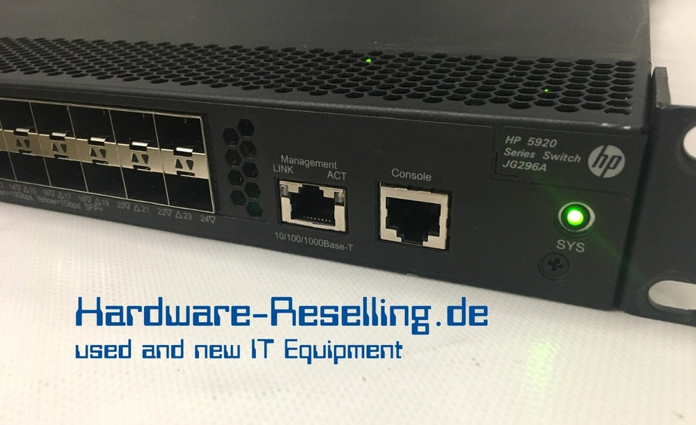 HP JG296A - HP FLEXFABRIC 5920AF 24*SFP+ L3 SWITCH - Refurbished