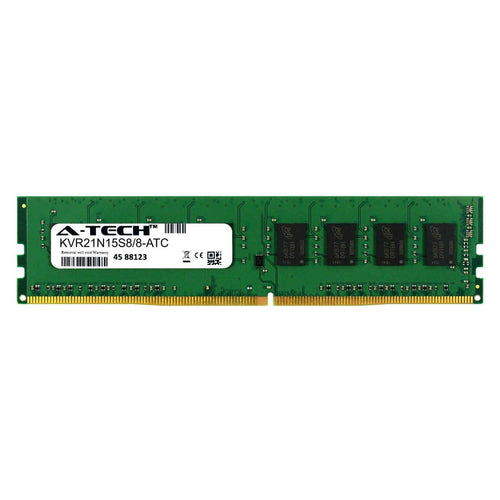 KINGSTON KVR21N15S8/8 - 8GB (1*8GB) 1RX8 PC4-17000U DDR4 2133MHZ 1.2 UDIMM - New