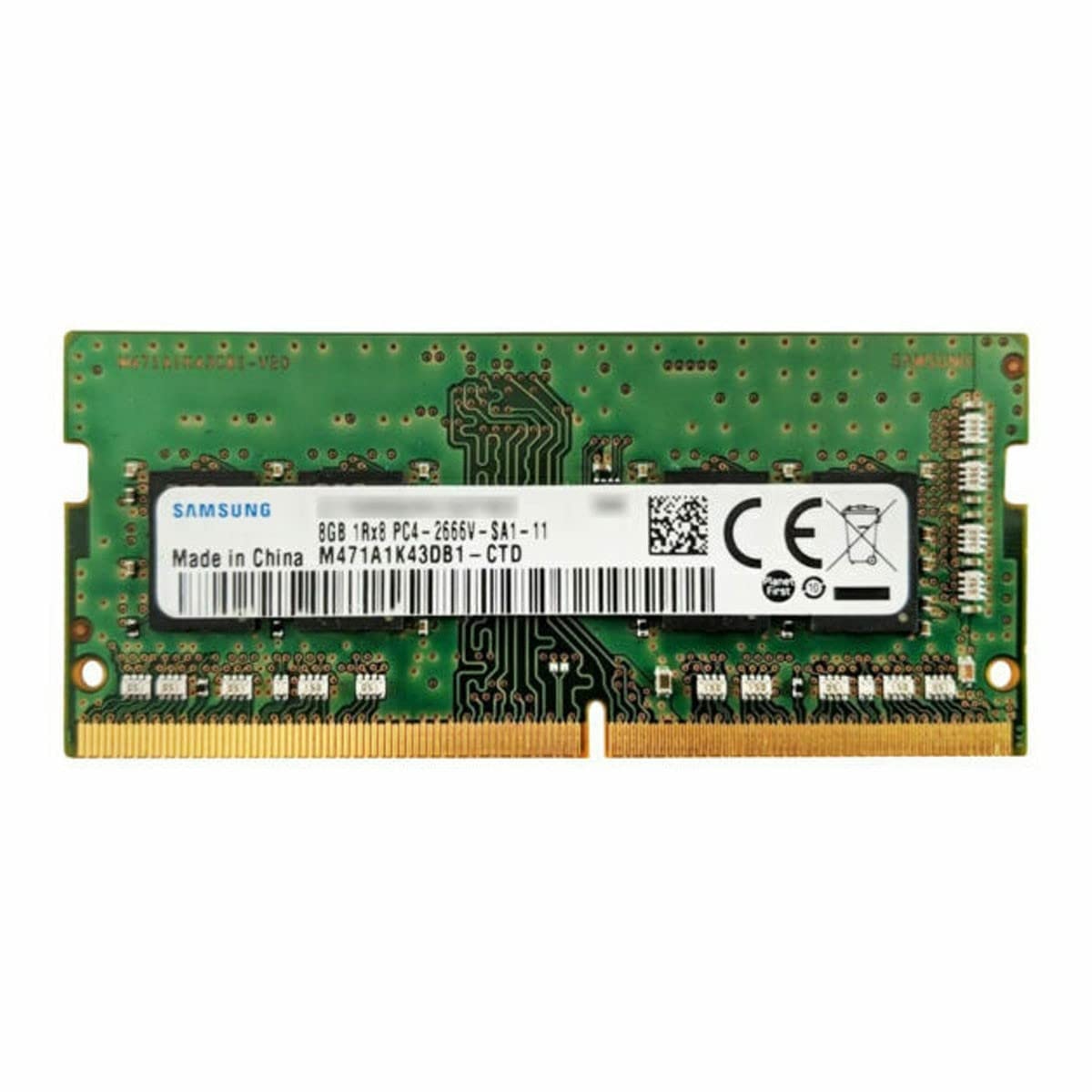 SAMSUNG M471A1K43DB1-CTD - SAMSUNG 8GB (1*8GB) 1RX8 PC4-21300V-S DDR4-2666MHZ SODIMM - New — exact part-number product image