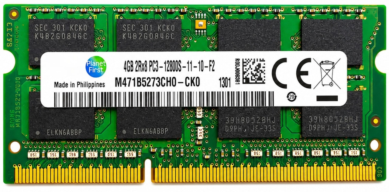 Samsung M471B5273DH0-CK0 - 4GB (1*4GB) 2Rx8 PC3-12800S DDR3-1600MHZ 1.5V Sodimm - Refurbished — exact part-number product image