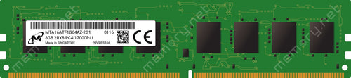 MICRON MTA16ATF1G64AZ-2G1 - 8GB (1*8GB) 2RX8 PC4-17000P-U DDR4-2133MHZ UDIMM - Refurbished