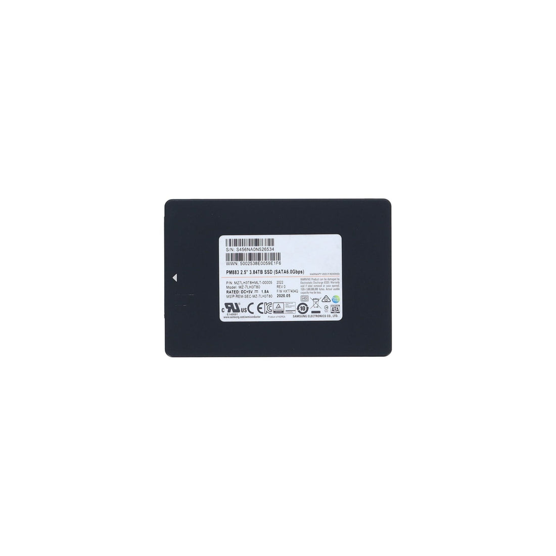 SAMSUNG MZ7LH3T8HMLT-00005 - PM883 3.84TB 6G 2.5INCH RI SATA SSD - Refurbished