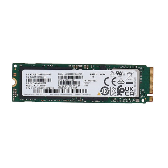 SAMSUNG MZVLB1T0HBLR - PM981A 1TB M.2 2280 PCIE NVME SSD - Refurbished