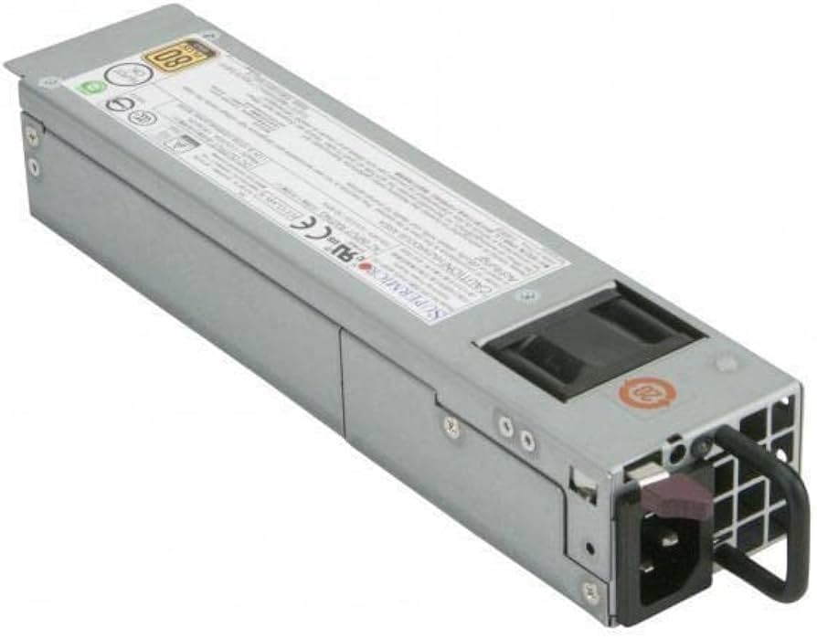 SUPERMICRO PWS-406P-1R - SUPERMICRO 400W 1U REDUNDANT POWER SUPPLY - Refurbished — exact part-number product image