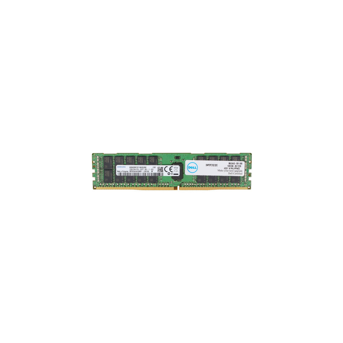 DELL SNPCPC7GC/32G - 32GB (1*32GB) 2RX4 PC4-19200T-R DDR4-2400MHZ RDIMM - Refurbished