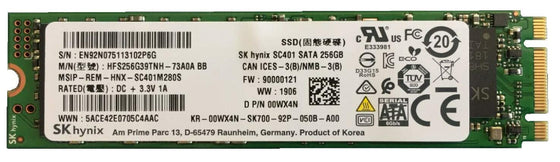 DELL 0WX4N - 256GB 6G M.2 2280 NVME SSD - Refurbished