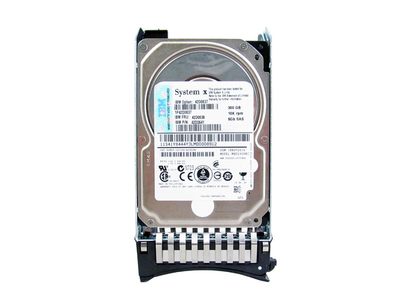 IBM 42D0637 - 300GB 10K 6G 2.5INCH SAS HDD - Refurbished