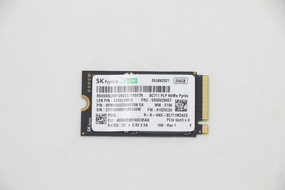 Lenovo 5SS0V26437 - 256GB M.2 2242 Gen3 PCIE NVME SSD - Refurbished