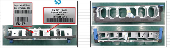 HP 875055-001 - DL380 G10 FAN CAGE ASSEMBLY - Refurbished