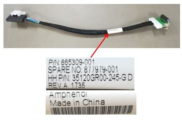 HP 877979-001 - BL460C G10 SATA CABLE - Refurbished