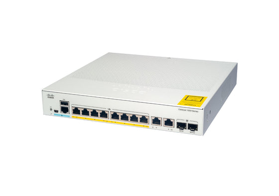 CISCO C1000-8T-2G-L - CATALYST 1000 8-PORT GE 2*1G SFP AND RJ-45 COMBO UPLINKS - Refurbished