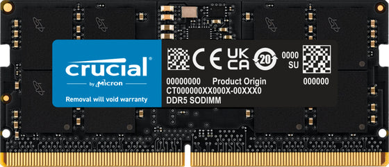 CRUCIAL CT16G48C40S5 - 16GB (1*16GB) 1RX8 PC5-38400S DDR5 4800MHZ SODIMM - New