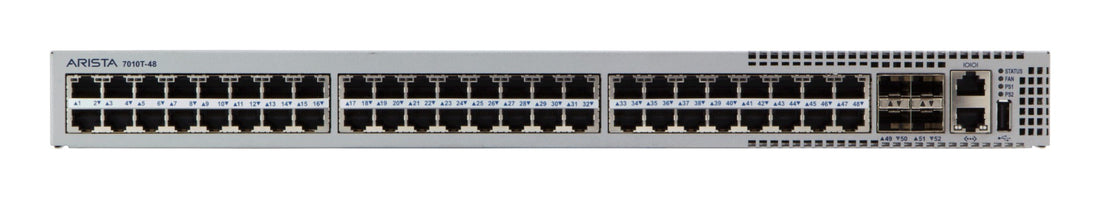 ARISTA DCS-7010T-48 - 7010T 48*RJ45 GBE 4*SFP+ 10GB SWITCH - Refurbished