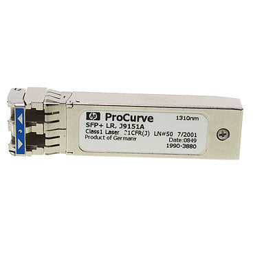 HP J9151A - PROCURVE 10-GBE SFP+ LR TRANSCEIVER - Refurbished