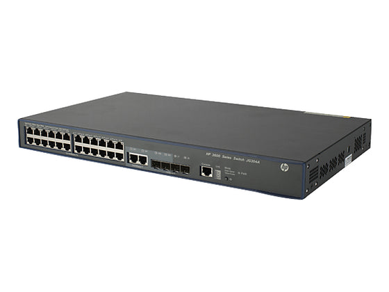 HP JG304B - FN 3600 24*10/100 4-SFP L3 V2 SI SWITCH - Refurbished