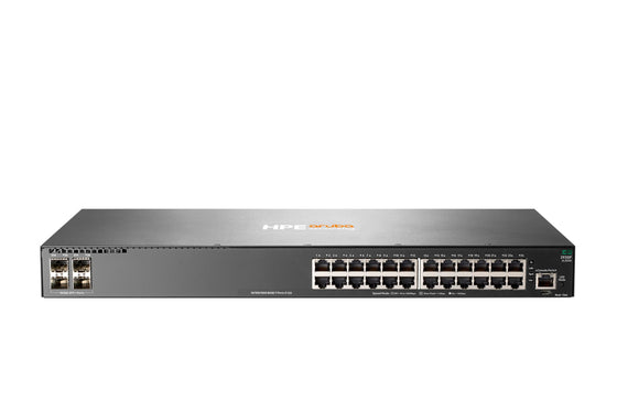 HP JL259A - ARUBA 2930F 24*1G RJ-45 4-SFP L3 SWITCH - Refurbished