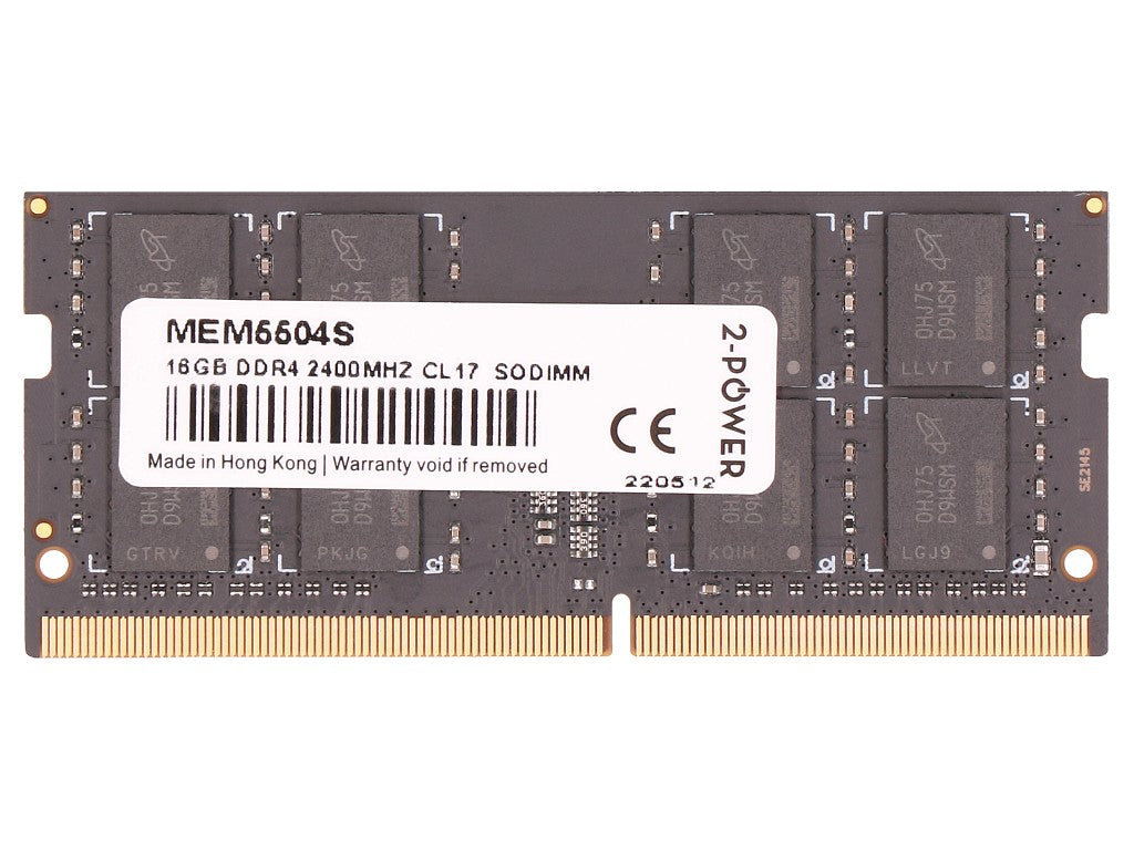 2-Power MEM5504S - 16GB (1*16GB) PC4-19200S DDR4-2400MHZ Sodimm - New