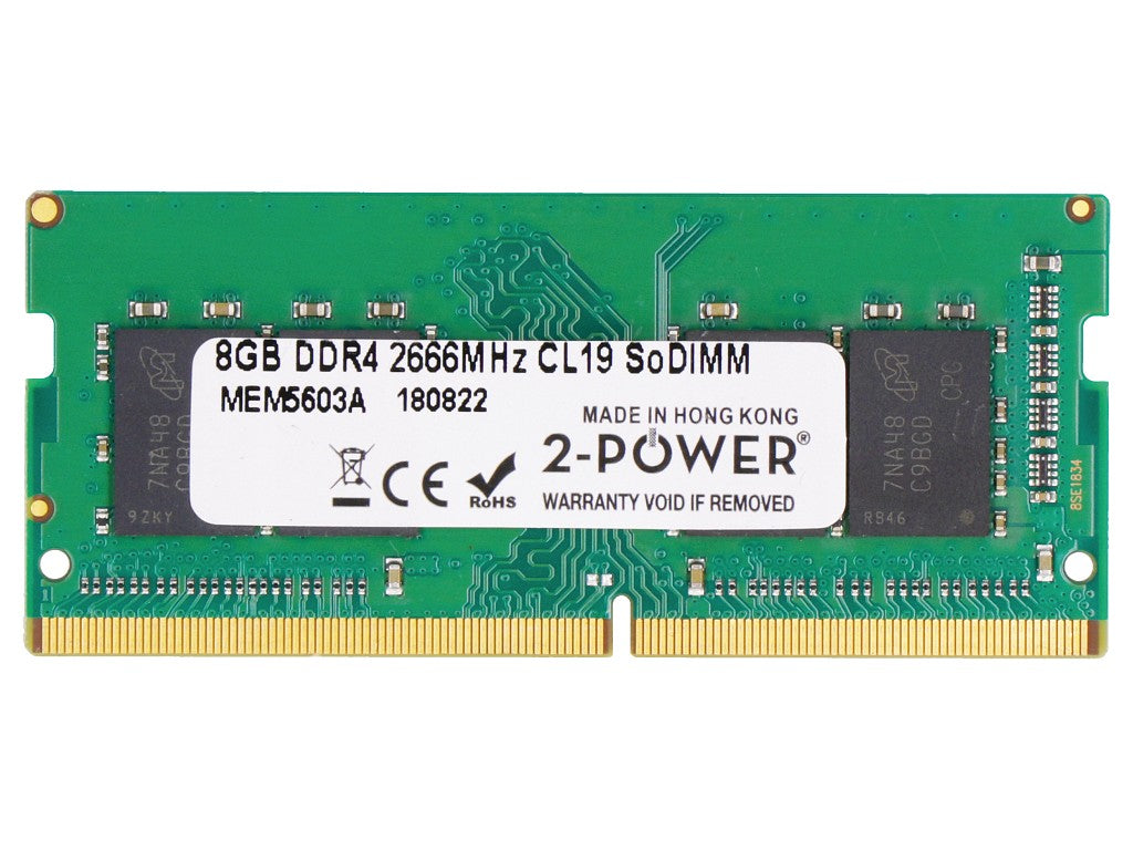 2-POWER MEM5603A - 8GB (1*8GB) PC4-21300S DDR4-2666MHZ SODIMM - Refurbished