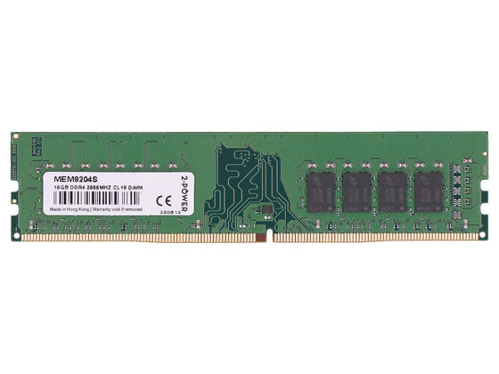 2-POWER MEM9204S - 16GB (1*16GB) PC4-21300V-U DDR4-2666MHZ UDIMM - Refurbished