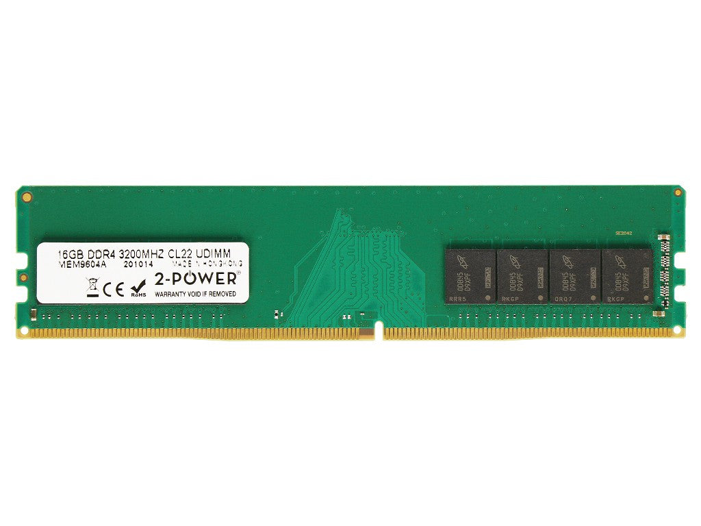 2-POWER MEM9604A - 16GB (1*16GB) PC4-25600U DDR4-3200MHZ UDIMM - New