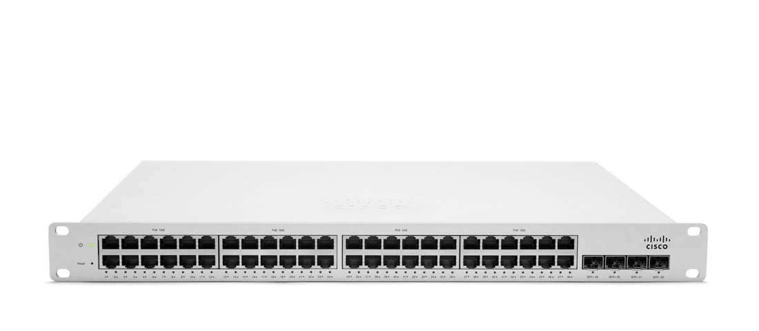 CISCO MS220-48LP-HW - SYSTEMS MERAKI MS220-48 48-PORT SWITCH 4*SFP PORTS - Used