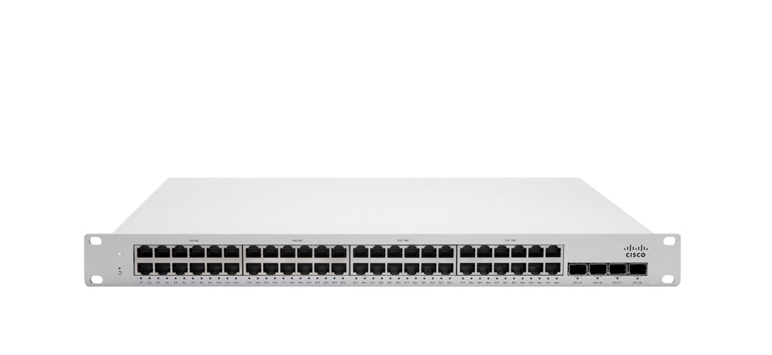 CISCO MS225-48LP-HW - MERAKI 48 PORT 48X GIGE 370W POE SWITCH - Refurbished